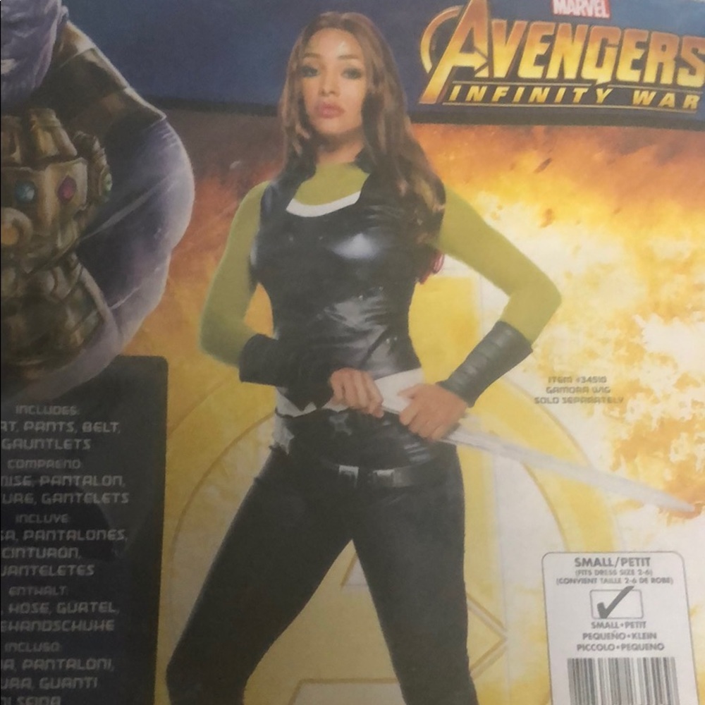 Avengers Gamora 4 Piece Costume - worn for 3 hours